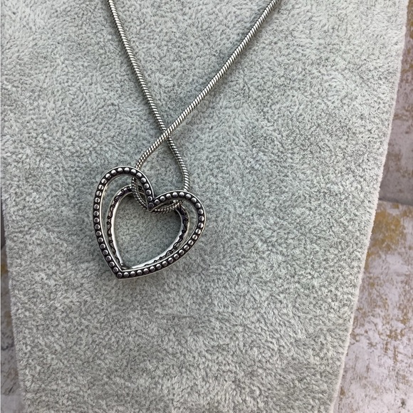 Brighton Rhinestone Sliding Heart Necklace with tin - Picture 5 of 7